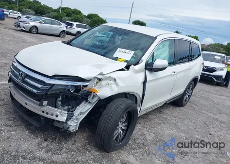 2017 Honda Pilot Ex z USA, uszkodzony, nr VIN 5FNYF5H34HB011318